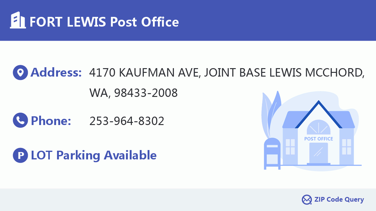 Post Office:FORT LEWIS
