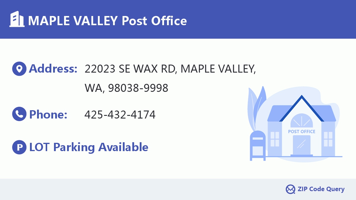 Post Office:MAPLE VALLEY