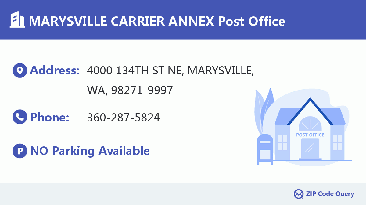 Post Office:MARYSVILLE CARRIER ANNEX