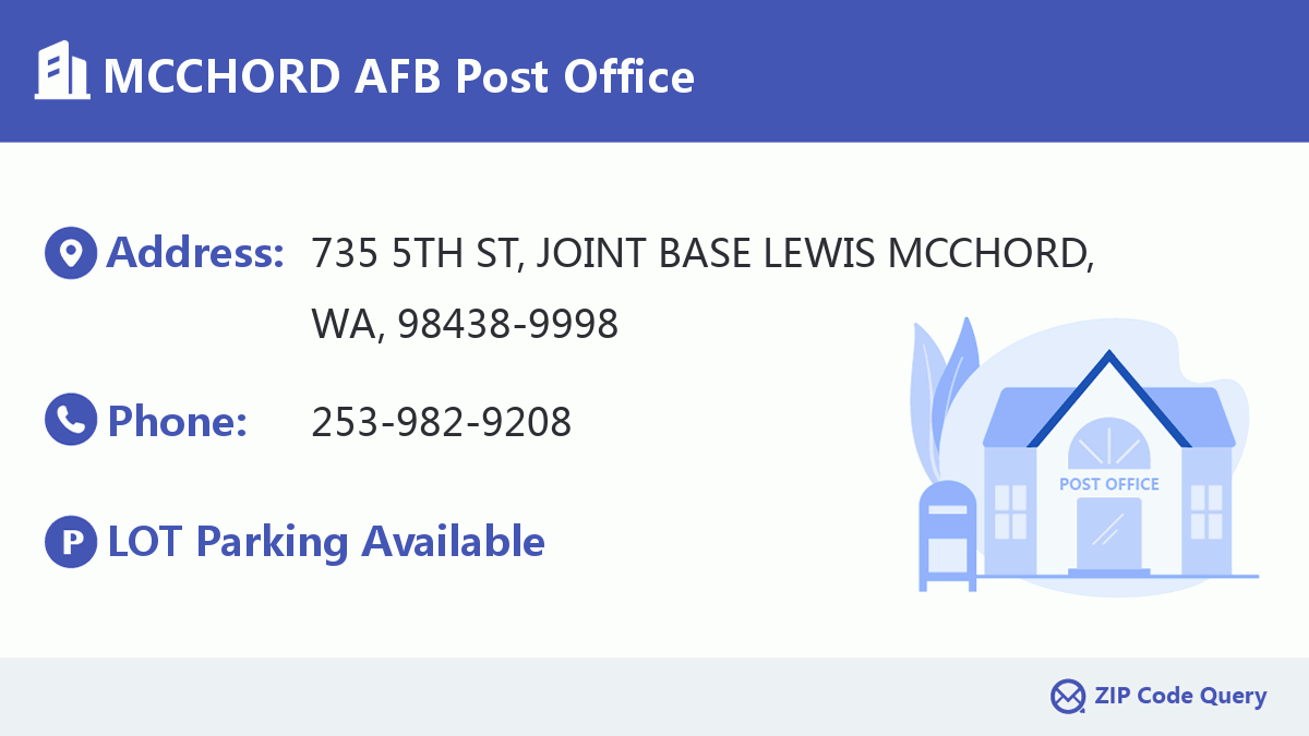 Post Office:MCCHORD AFB