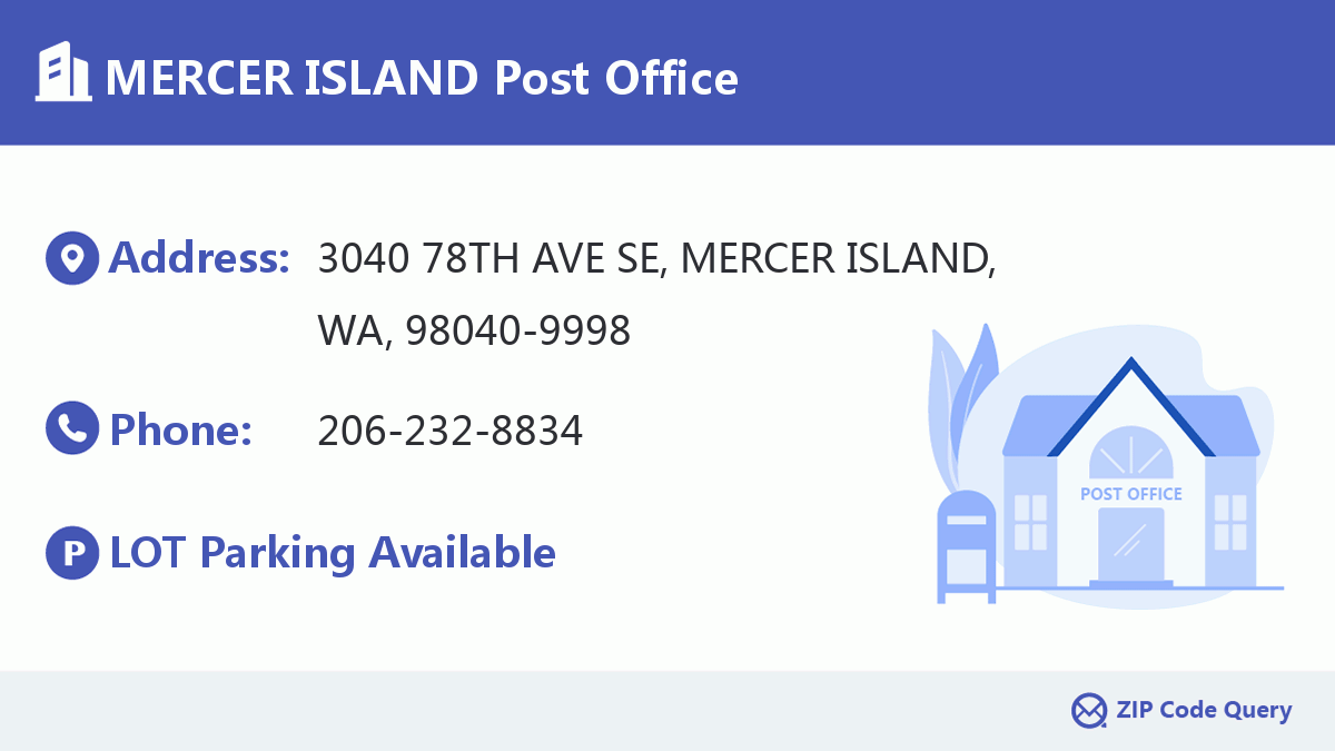 Post Office:MERCER ISLAND