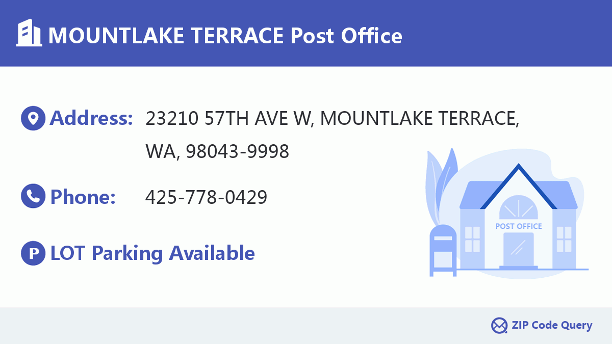 Post Office:MOUNTLAKE TERRACE