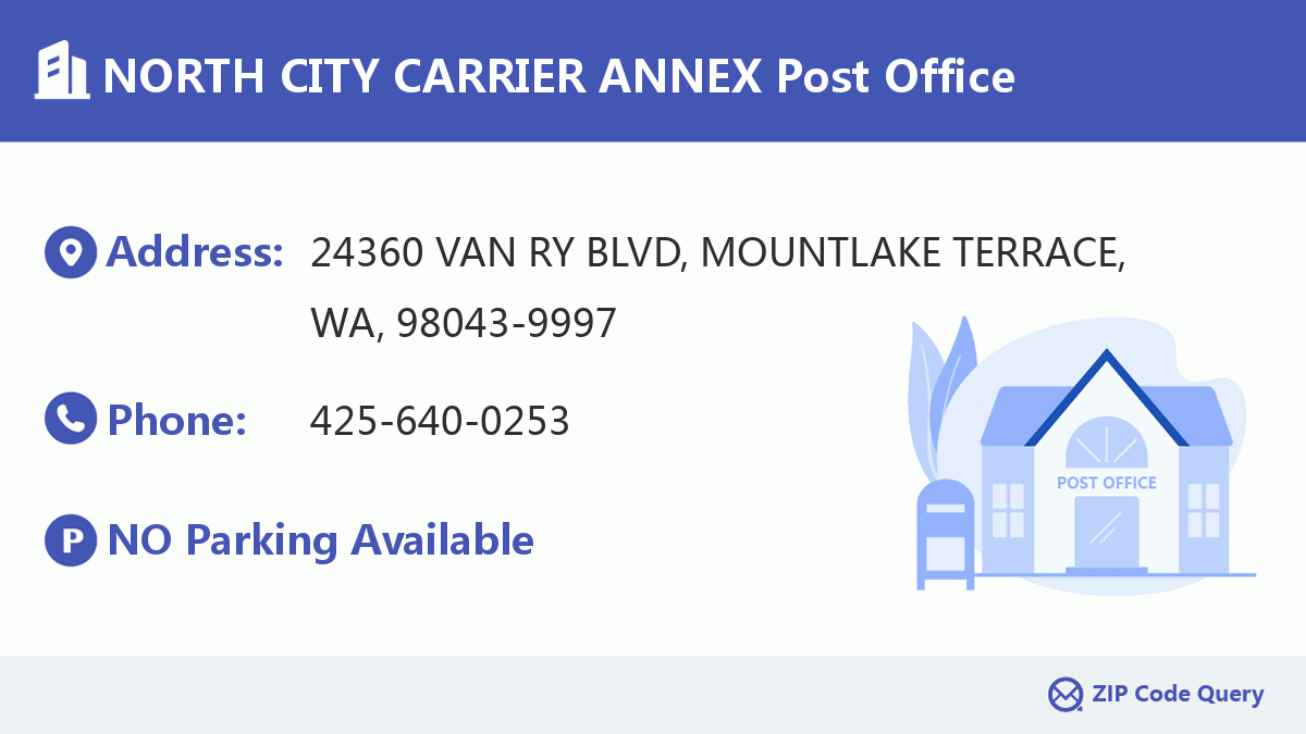 Post Office:NORTH CITY CARRIER ANNEX