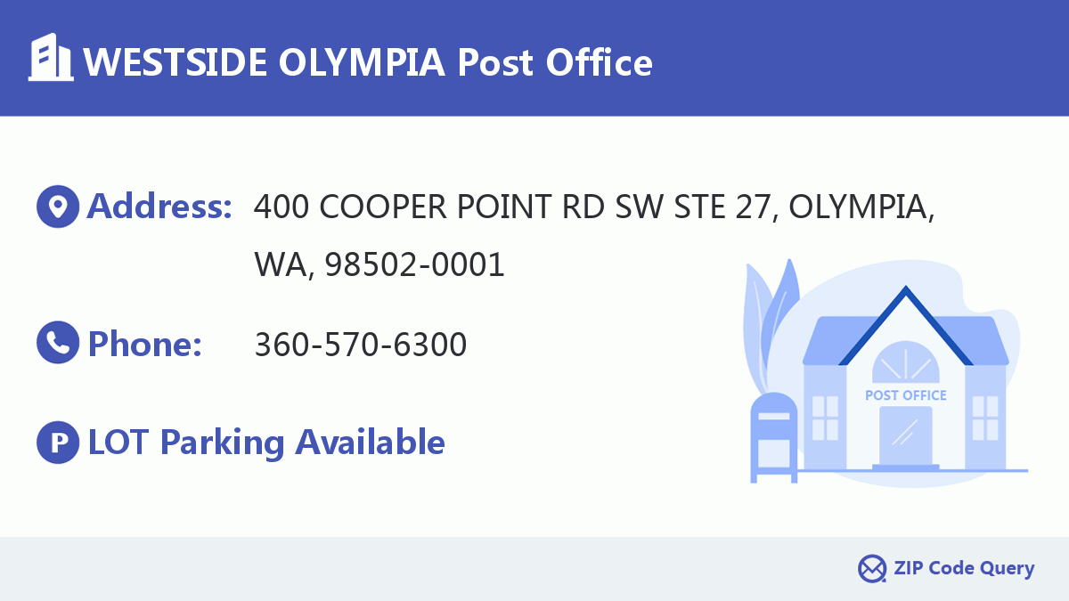 Post Office:WESTSIDE OLYMPIA